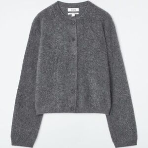 COS Pure Brushed-Cashmere Cardigan